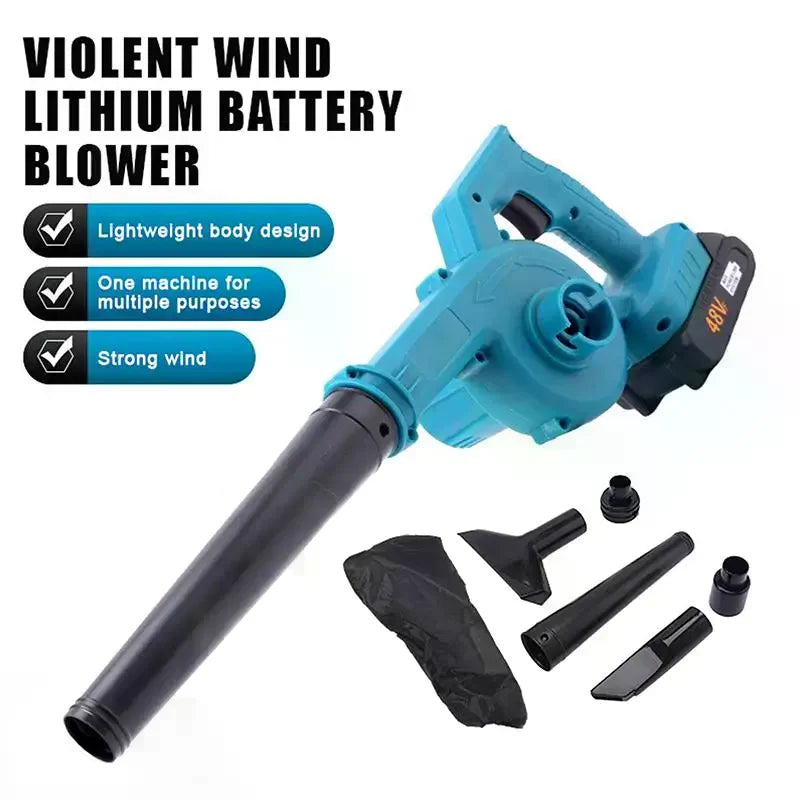 Cordless 2-in-1 Air Blower & Vacuum | Car, Garden & Computer Cordless Blower Vacuum Zpaxo