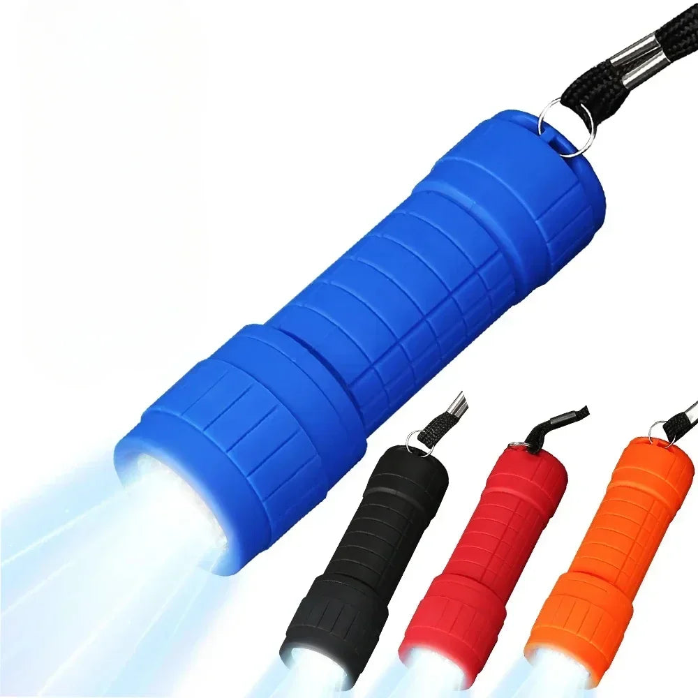 Mini 9 XPE LED Pocket Flashlight – Compact Outdoor Torch