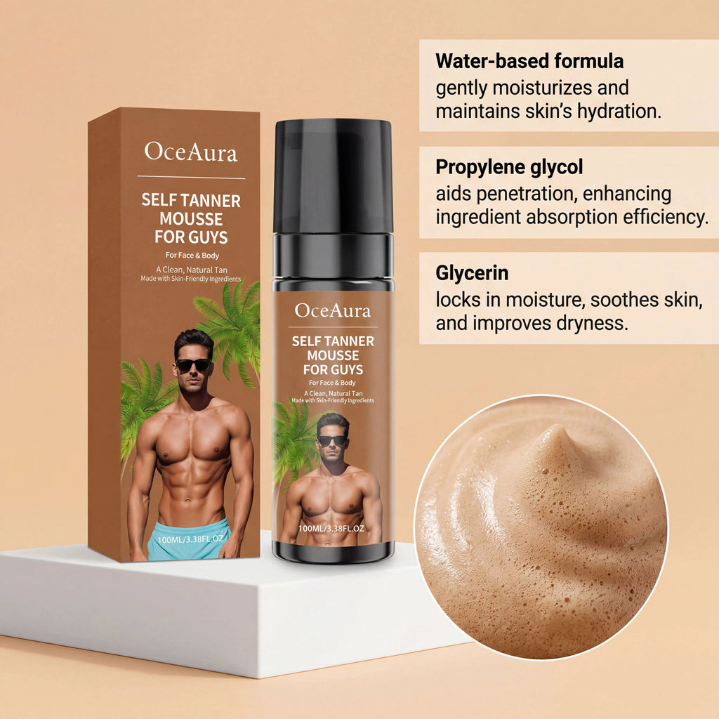 OceAura Self Tanner Mousse – Streak-Free Sunless Tanning Foam Self Tanning Mousse Zpaxo