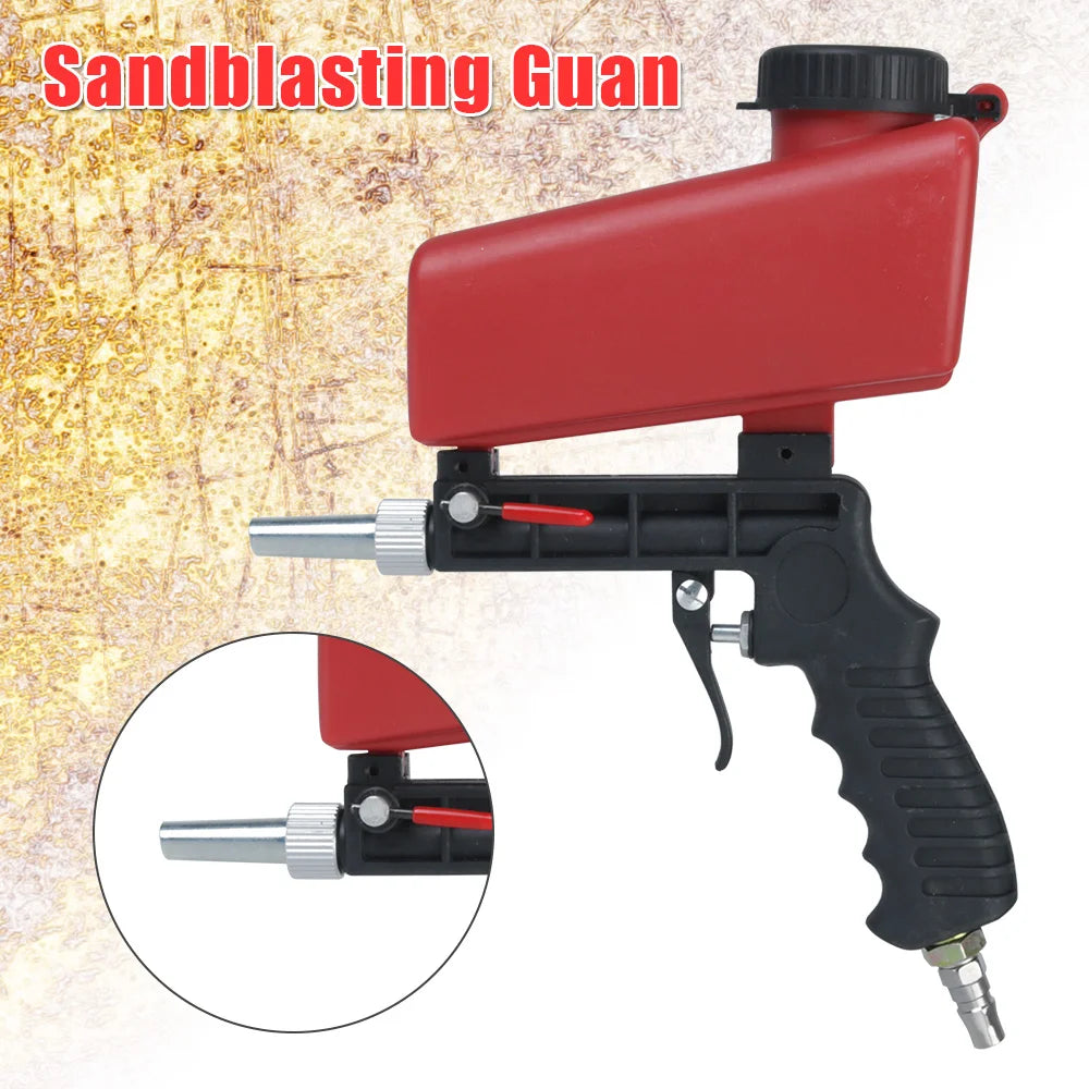 Handheld Pneumatic Blasting Gun Small Sand Machine Adjustable