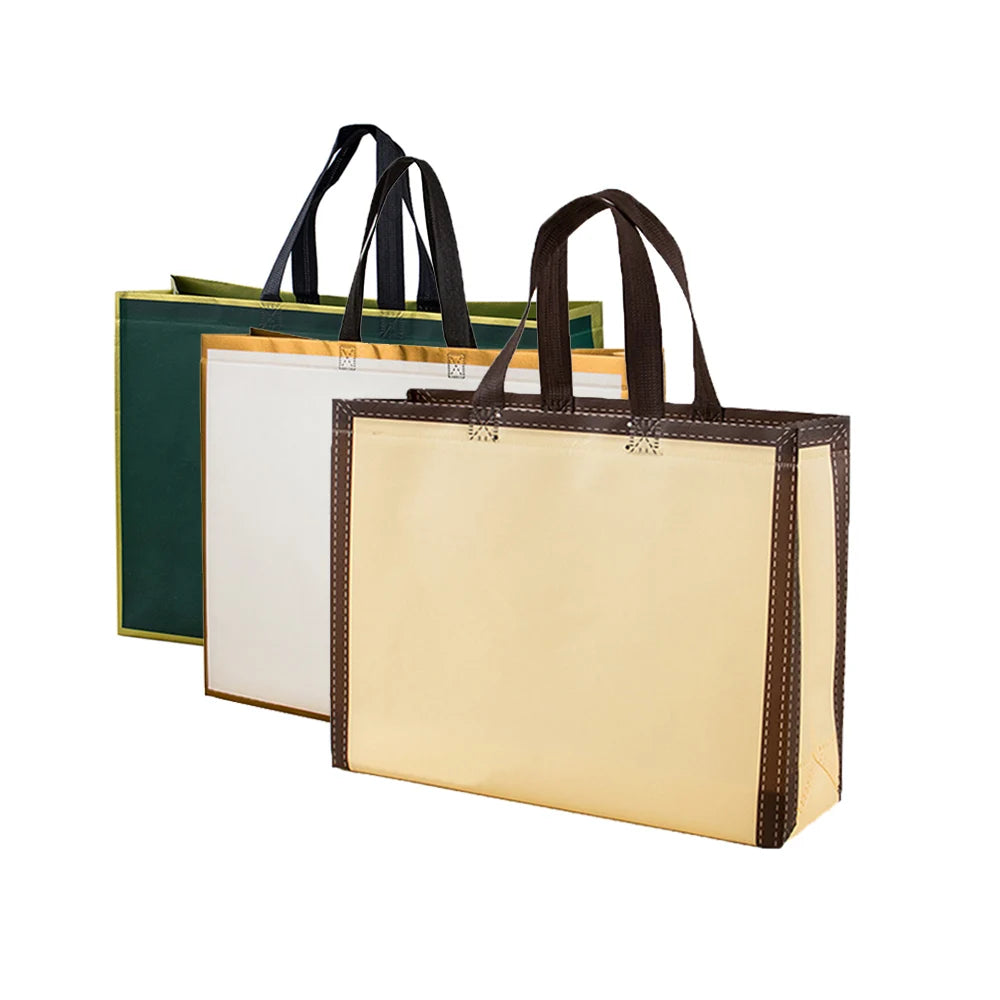 Reusable Non-Woven Tote Bag – Foldable Large Grocery Shopper
