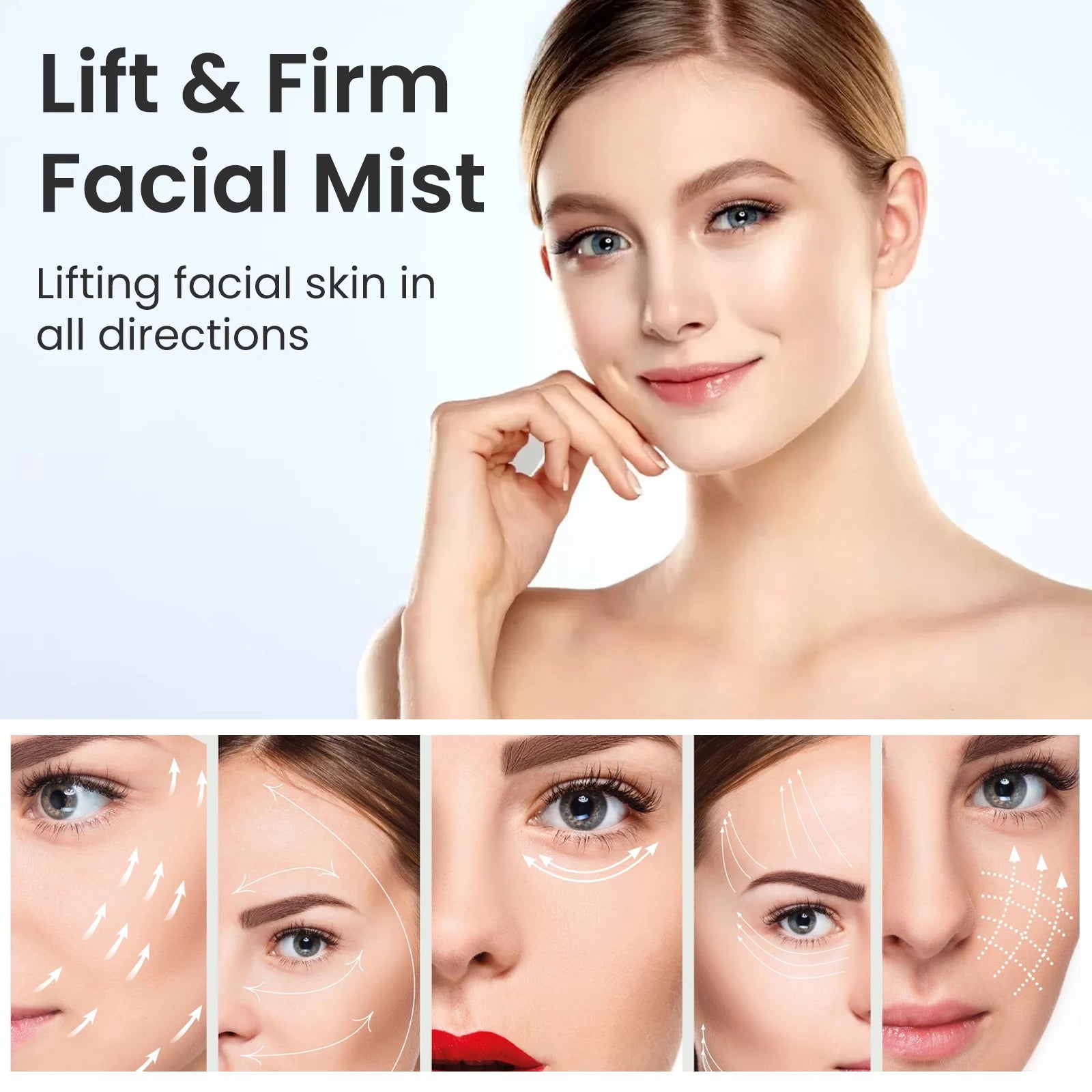 EELHOE Lift & Firm Facial Mist Helps Brighten And Even Out Skin Snail Secretion Filtrate Restore Moisturize The Skin 100ml Zpaxo
