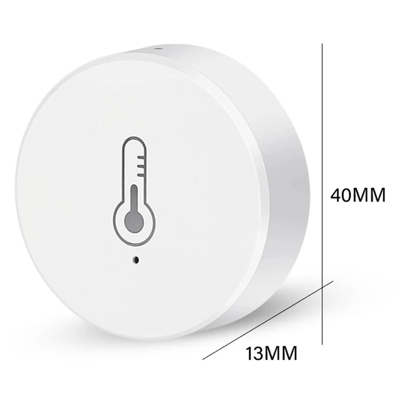 Zigbee Temperature Humidity Sensor Works With Alexa Google Home Bedroom Living Room Monitoring For Indoor Climate Monitoring Kit Zpaxo 1PCS