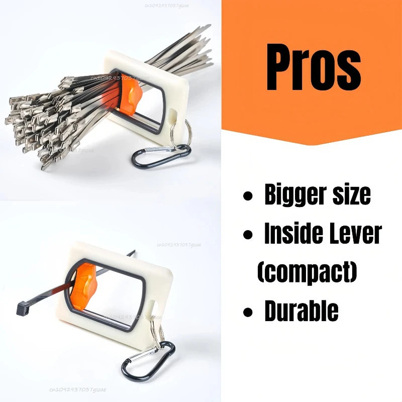 1-10pcs Fluorescent Cable Tie Organizer Plastic Storage Cable Tie Holder Portable Zip Tie Holder Electrical Wire Tie Organizer Zpaxo