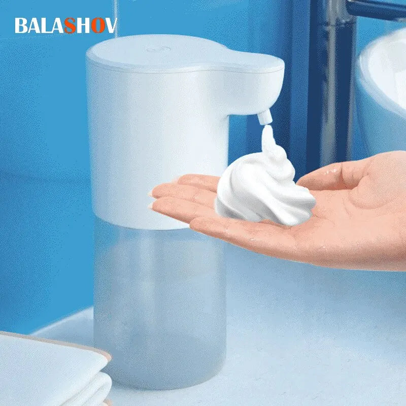 350ML Touchless Automatic Soap Foam Dispenser USB Rechargeable Foam Hand Washer Machine Bathroom Infrared Sensor Soap Dispenser Zpaxo