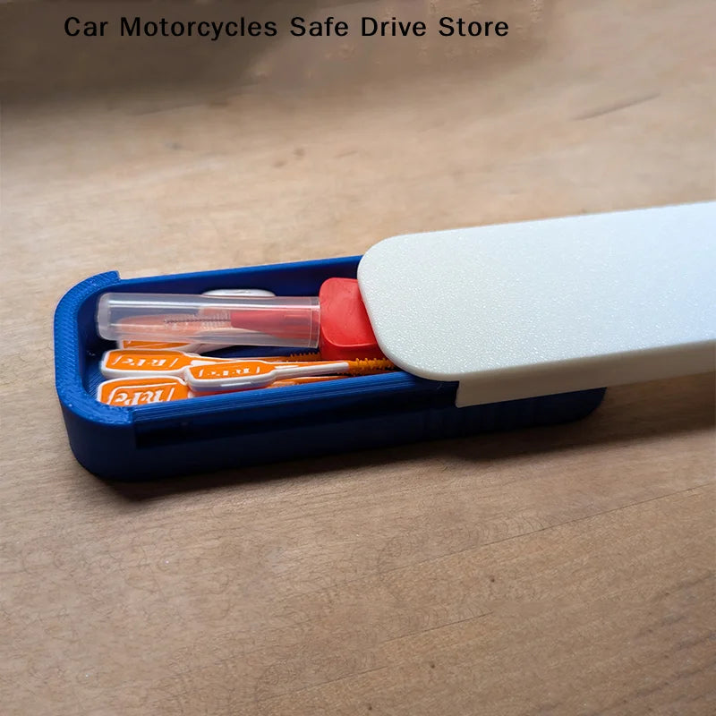 CMMini Sliding Cotton Swab Storage Box Portable Case Travel Daily Use