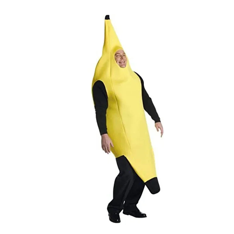 1 3 5 Charming Banana Costume Deluxe Adult Outfit Halloween Parties