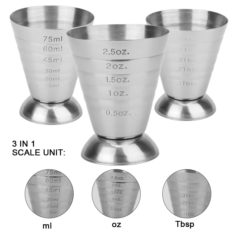 Bar Mixed Drink Accessories Stainless Steel Measure Cup Gadgets