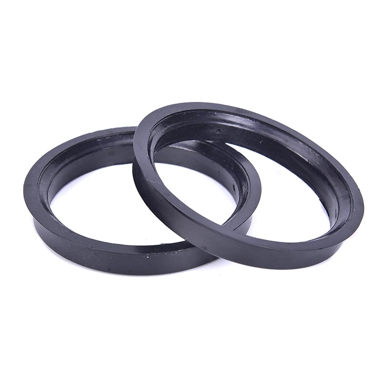 4-Pack 66.6–57.1mm Hub Centric Rings | Polycarbonate Wheel Bore