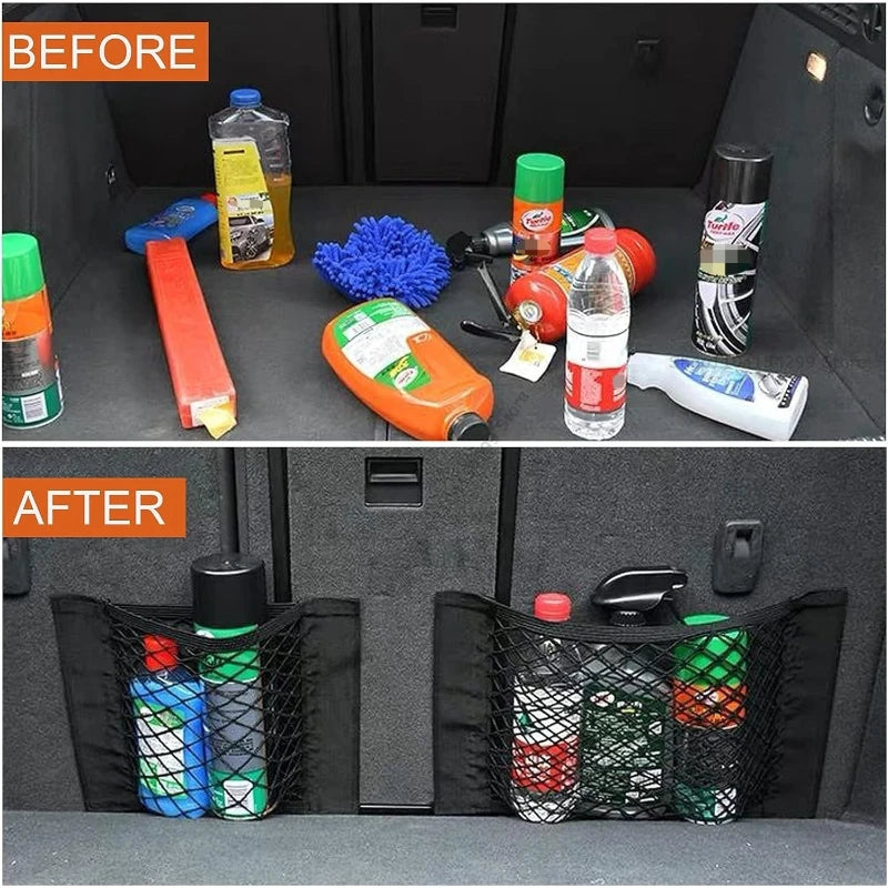 Wall Kitchen Cabinet Door Storage Bags Mesh Garbage Bag Plastic Shopping Bags Dispenser Sundries Bag Net Car Trunk Organizer Bag Zpaxo