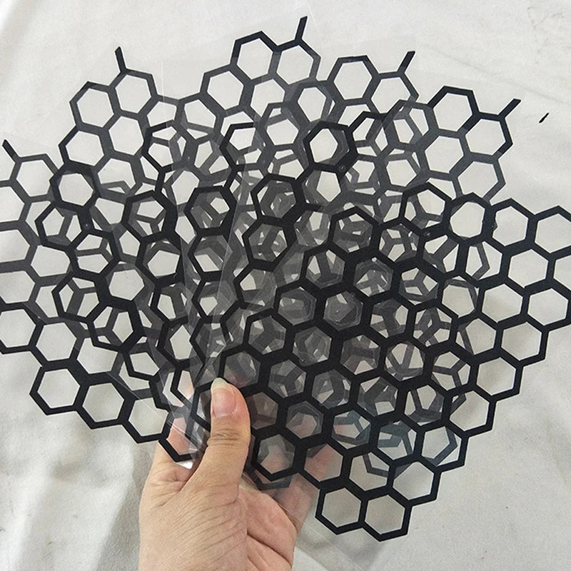 Motorcycle Sticker Honeycomb Helmet Decals Stickers Decal Waterproof