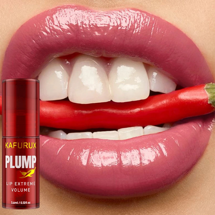 Chili Pepper Lip Plumper Oil Long Lasting Moisturizing Gloss Serum