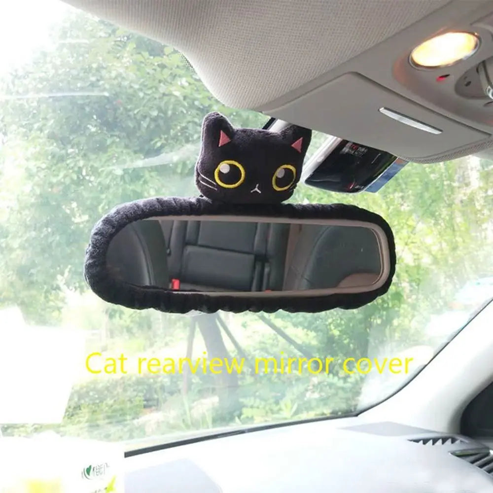 Seat Support Cartoon Cushion Rearview Mirror Cover Car Headrest Zpaxo