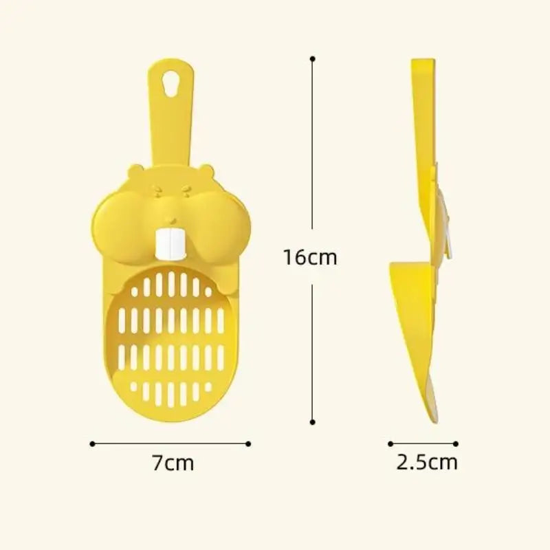 2Pcs Cute Portable Small Hamster Squirrel Small Animal Litter Shovel Toilet Sand Scooper Cleaning Shovel Pet Cleaning Supplies Zpaxo one size