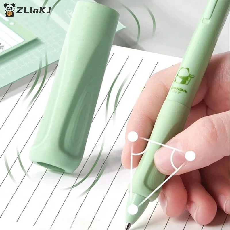 ▶4Pcs/Box 0.5mm Cartoon Cute Erasable Gel Pen Creative Aesthetic Thermal Eraser Pen Black Blue Ink School Supplies Stationery Zpaxo