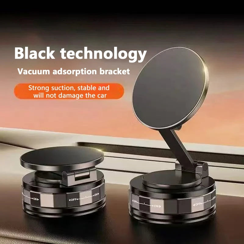 Vacuum Suction Phone Holder Magnetic Car Navigation Bracket 360