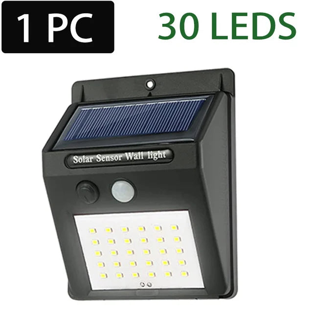Outdoor Solar Power PIR Motion Sensor Wall Light Waterproof 3 Working Mode Motion Sensor Lights Waterproof Wall lights Zpaxo