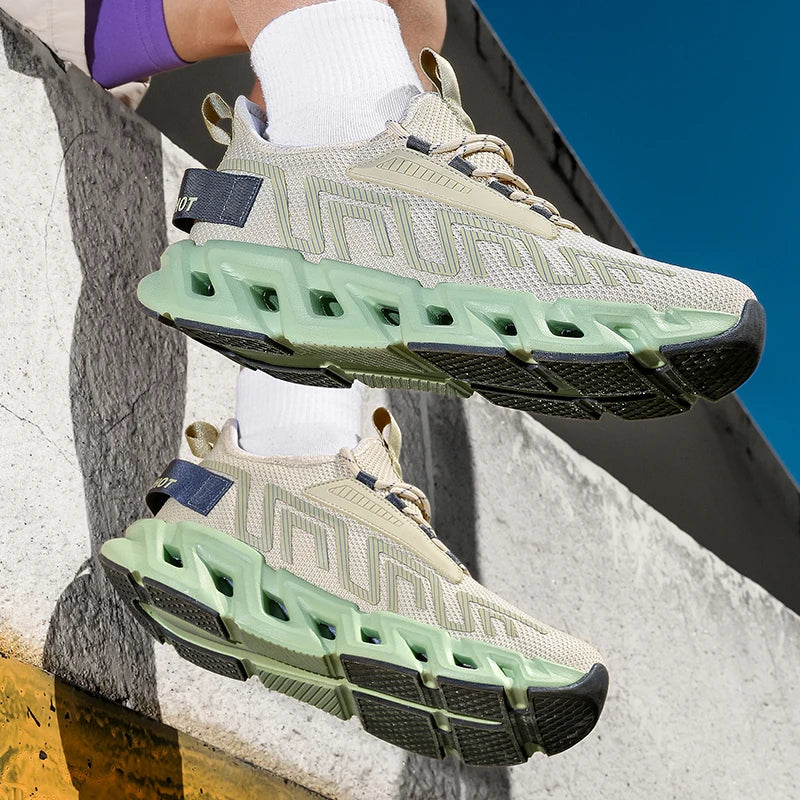 Men's Casual Sneakers Luxury Trainer Shoes Breathable Race Running