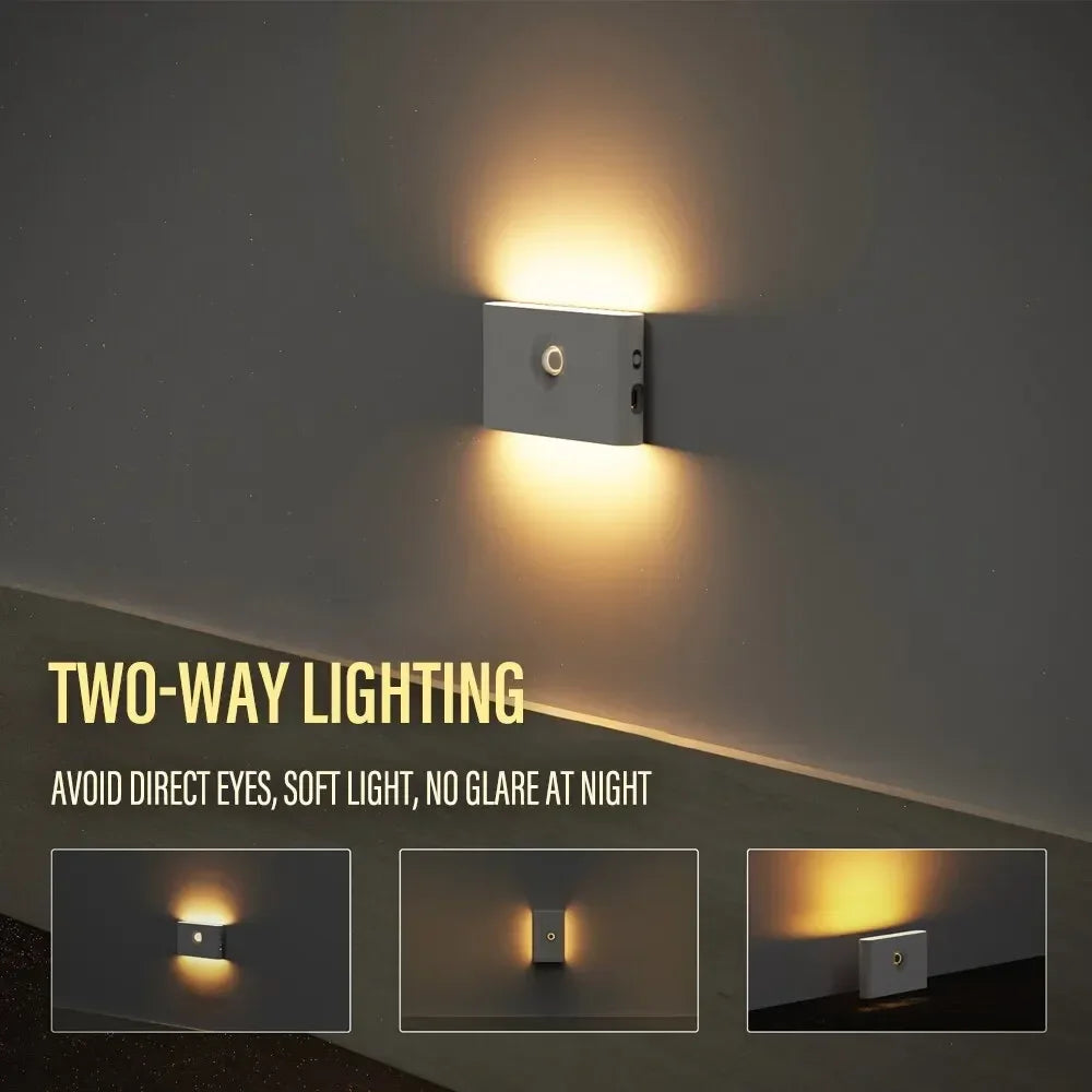 Motion Sensor LED Night Light – Wireless Magnetic Wall Lamp 3000K