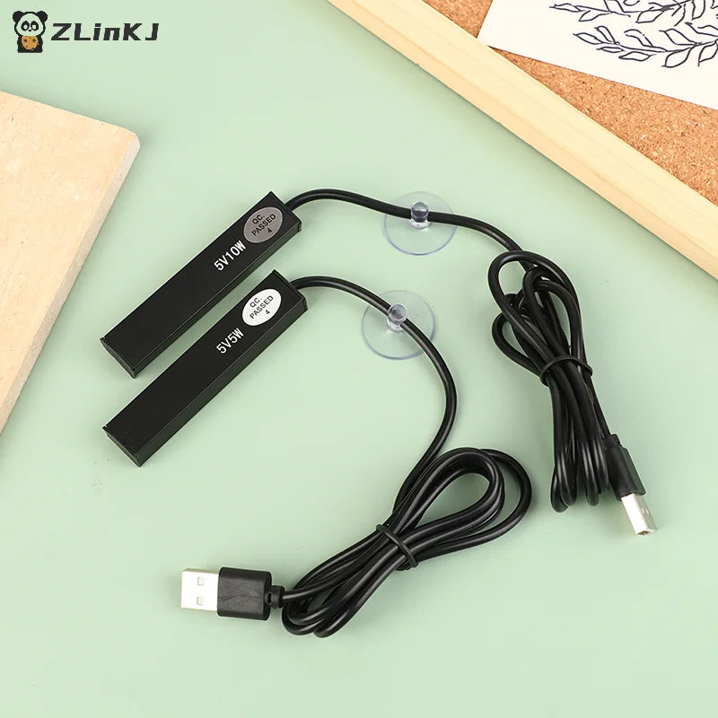 ▶1Pcs 5/10W Mini Aquarium Heater USB Charging For Small Fish Tank Heater Energy Saving Over Temperature Protection Accessories Zpaxo