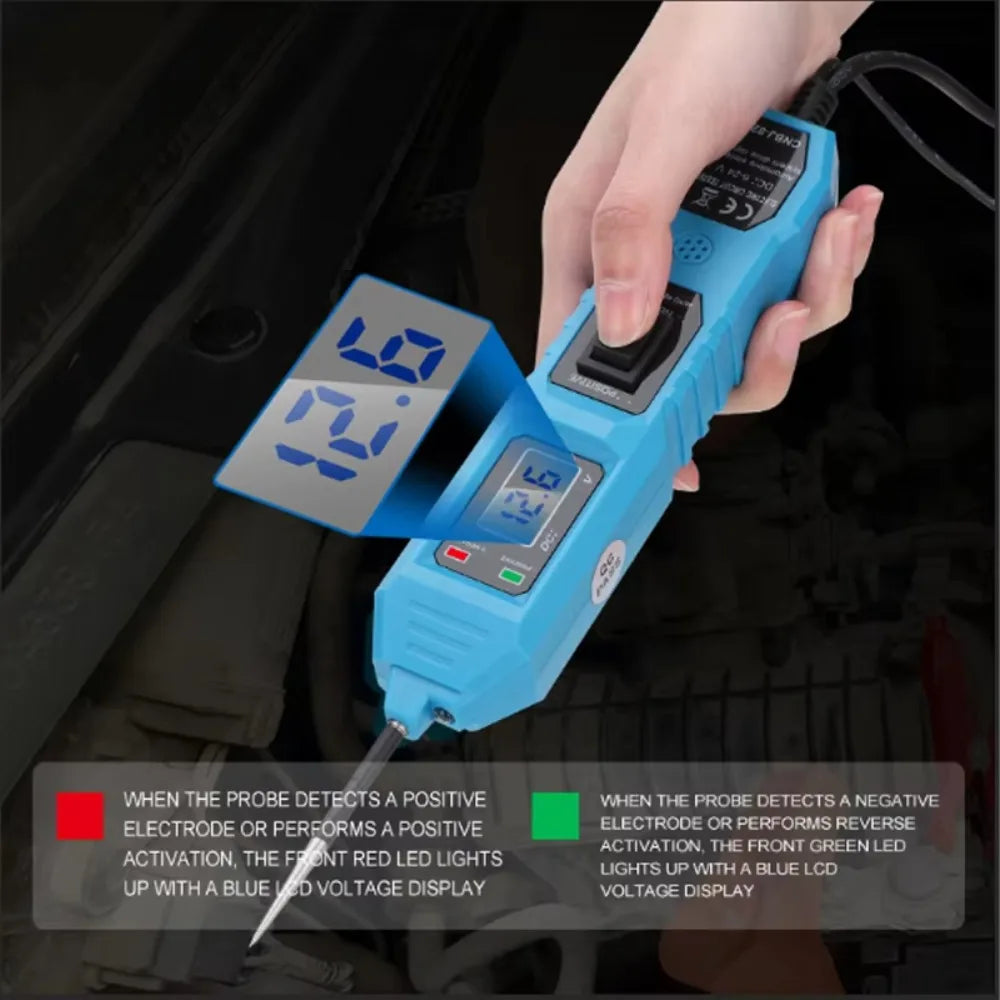 DC 7-36V Multifunctional Car Circuit Tester 8A Continuity Testing Zpaxo