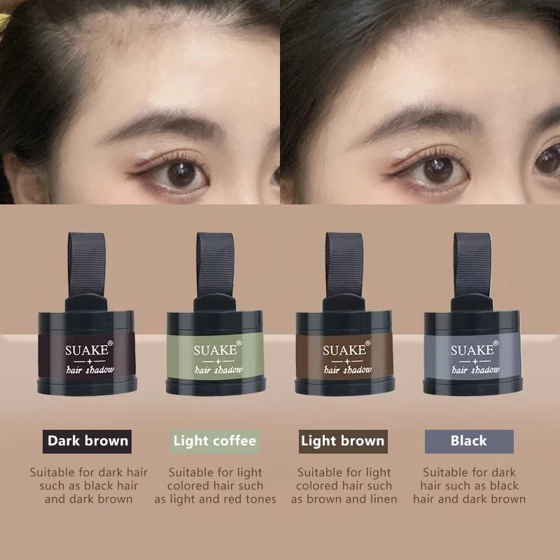 4 Color Hair Line Powder Natural Instant Waterproof Hairline Shadow Concealer Conceals Hair Root Hairline Shadow Powder Makeup Zpaxo