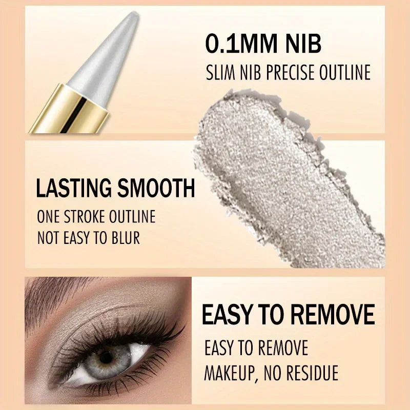 2Pcs Black&Brown Gel Eyeliner Pencil Eye Black Face Paint Sticks Makeup Set, Natural Black Eyeliner Cream Waterproof Crayon Zpaxo