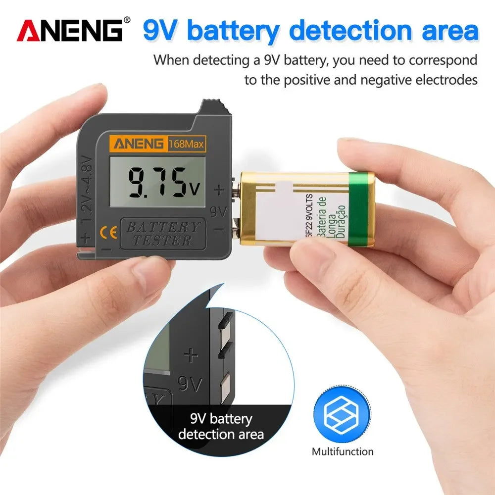 ANENG 168Max Test Checkered Load Analyzer Digital Lithium Battery