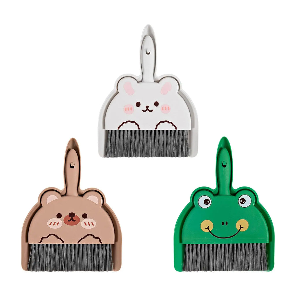 Mini Dustpan & Hand Broom Set – Portable Snap-On Design Dustpan & Brush Set Zpaxo