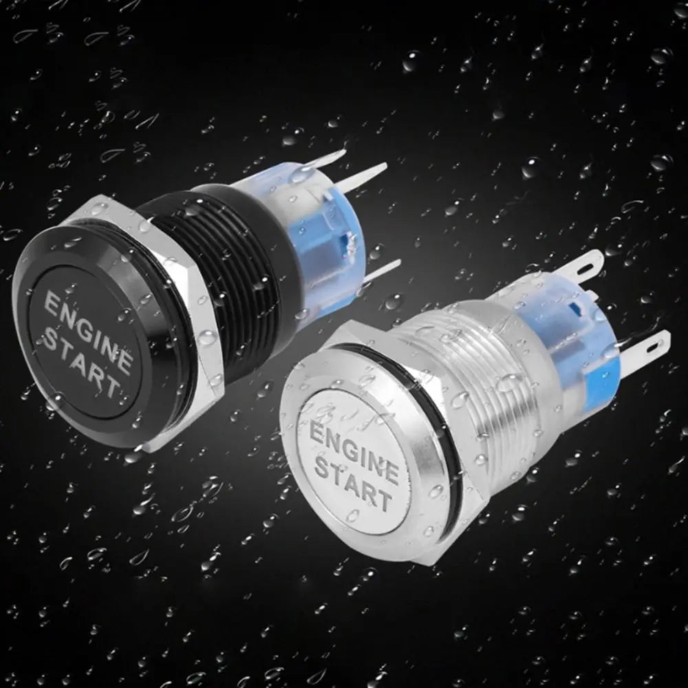 12V Waterproof Engine Start Button Zinc-aluminium Alloy Ignition Zpaxo