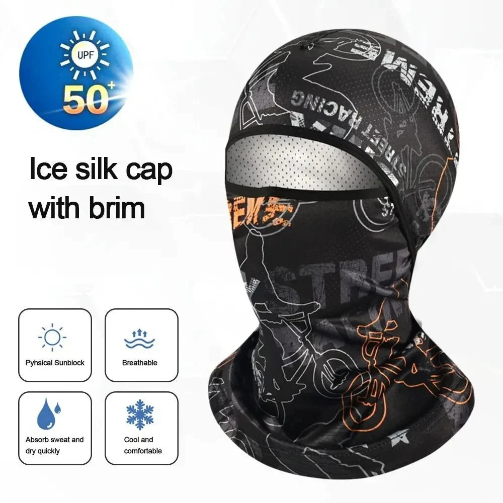 Sports Face Mask Cool Summer Ice Silk Cycling Full Hat Sun Protection