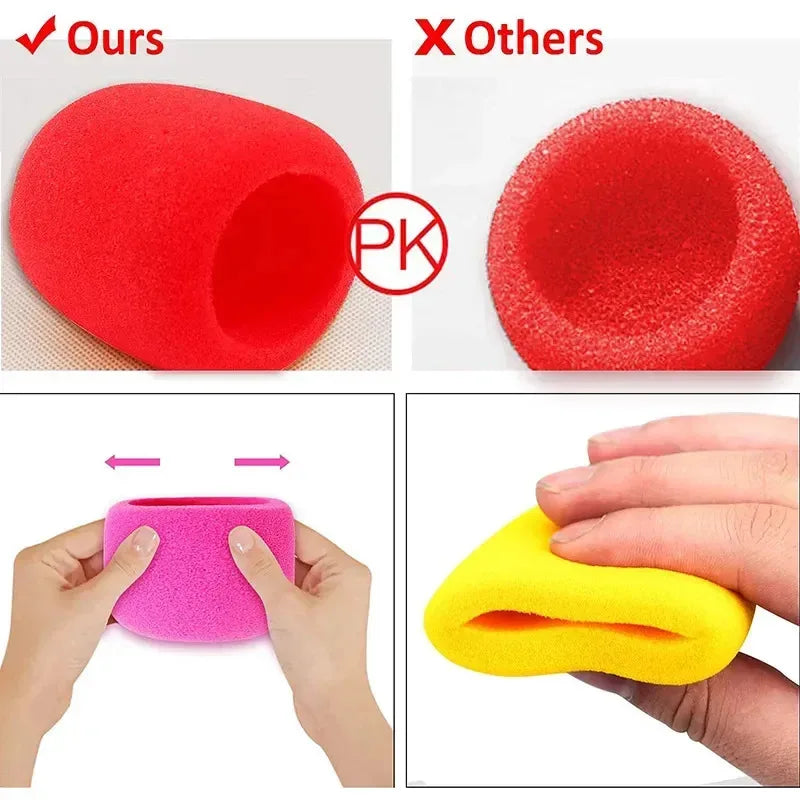Foam Mic Windscreen Cover – Studio & Stage Sponge Cap 5–35 Pack