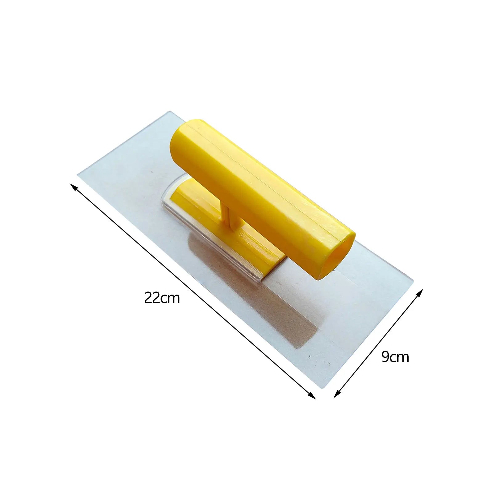 Plastering Trowel Devices Finishing Trowel for Pool Coatings Lining Concrete Skimming Drywall Trowel Hand Tool for Plasterboard Zpaxo Yellow