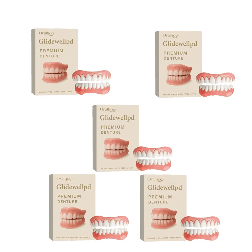 Silicone Denture Set – Reusable Realistic Fake Teeth Upper & Lower Silicone Denture Set Zpaxo C