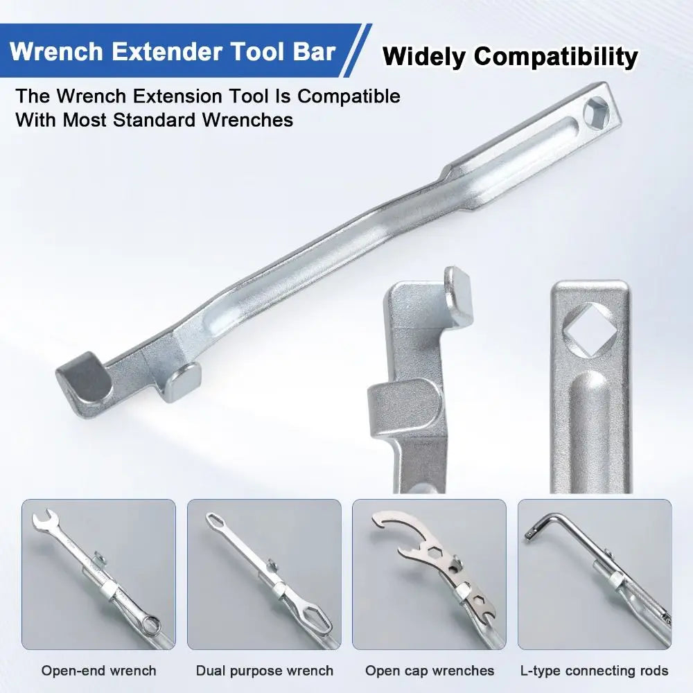 Extra-long Universal Spanner Extender Torque Adaptor Multi Use Wrench Zpaxo