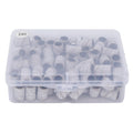 Professional White Nail Art Sanding Bands Cylindrical Drill Gel Zpaxo 240 grit