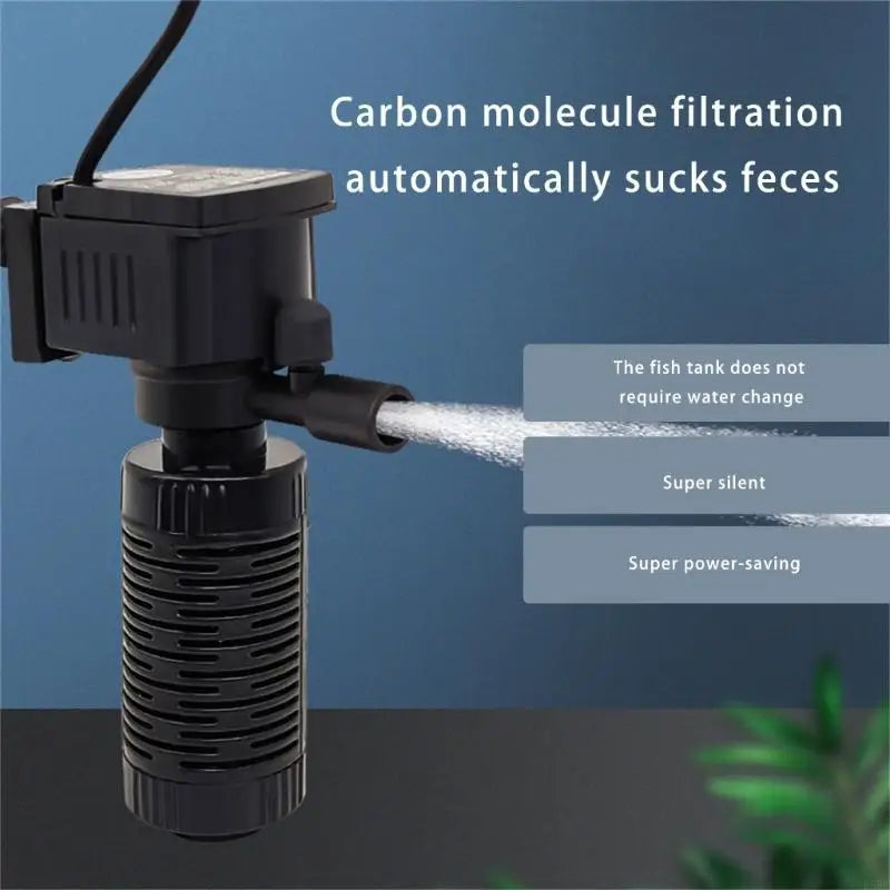 Removable Aquarium Filter Run Small Fishbowl 1 Bucket Oxygenation