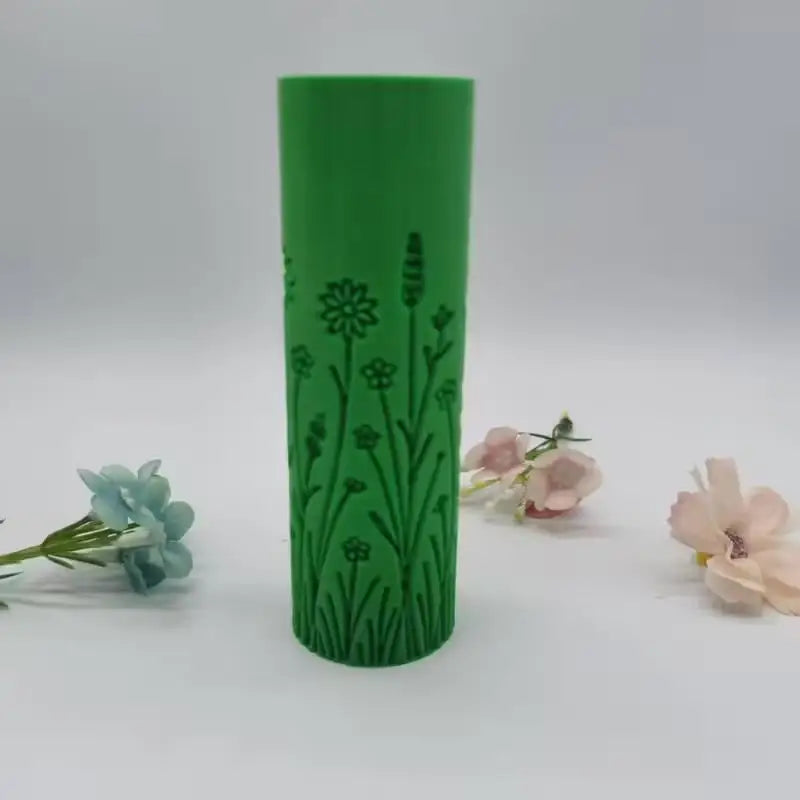 1pcs Seamless Texture Roller for Clay – Sea, Grass & Marine Patterns, No Carve, Plastic, Pottery Tool Zpaxo