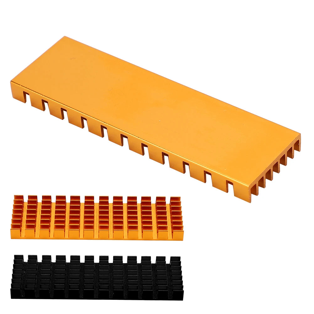 Cooling Fin Desktops M 2 SSD 2280 PCIE State Drive Heat Sink 70x22x6mm
