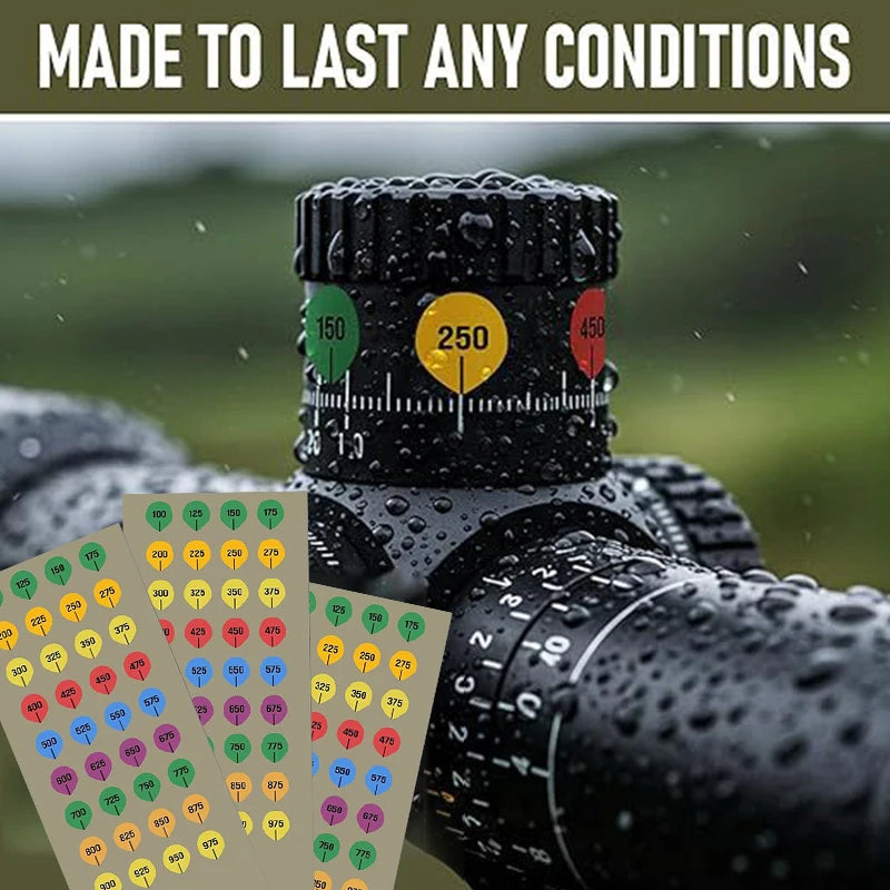 Precision Shooting Rifle Scope Turret Stickers Fit Most Caps 5 10 Zpaxo