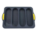 Baguette Baking Tray Mold 4 Waves Bread Dog Tool Hamburger Toast Zpaxo YELLOW