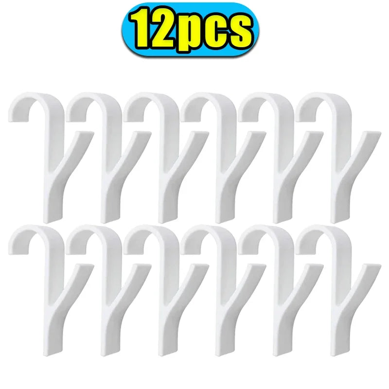 Heated Radiator Towel Rail Hooks – Clip-On Bathroom Hanger Radiator Towel Hooks Zpaxo White-12pcs