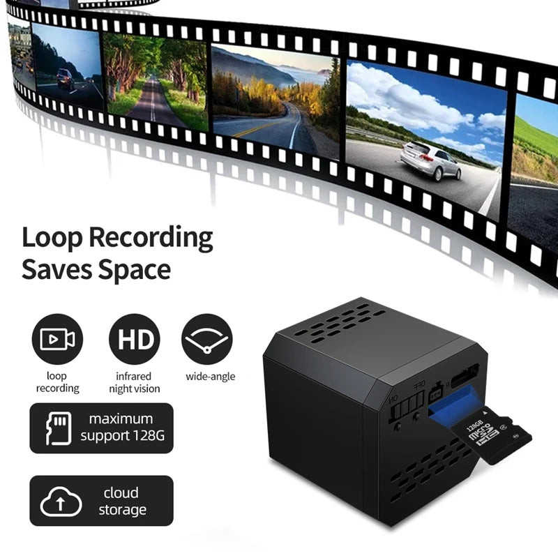 Mini 4K Wifi Camera Remote Monitor Motion Detection Night Vision Long
