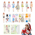 Magnetic Princess Paper Dolls Cutouts Pretend Play Outfit Magnet Clothes Puzzles Creative Fashion Dress Up For Birthday gifts Zpaxo Princess Jeong Hee China Mainland