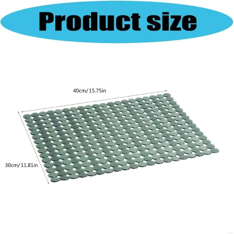 Thick PVC Sink Cover Mats Prevents Utensils Slipping 40x30 Liners
