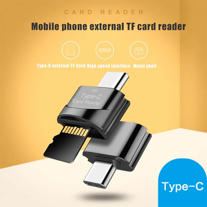 New USB 3.1 Type C Card Reader USB-C TF Micro SD OTG Adapter Type-C Memory Card Reader For PC Laptops Smart Phone Samsung Xiaomi Zpaxo
