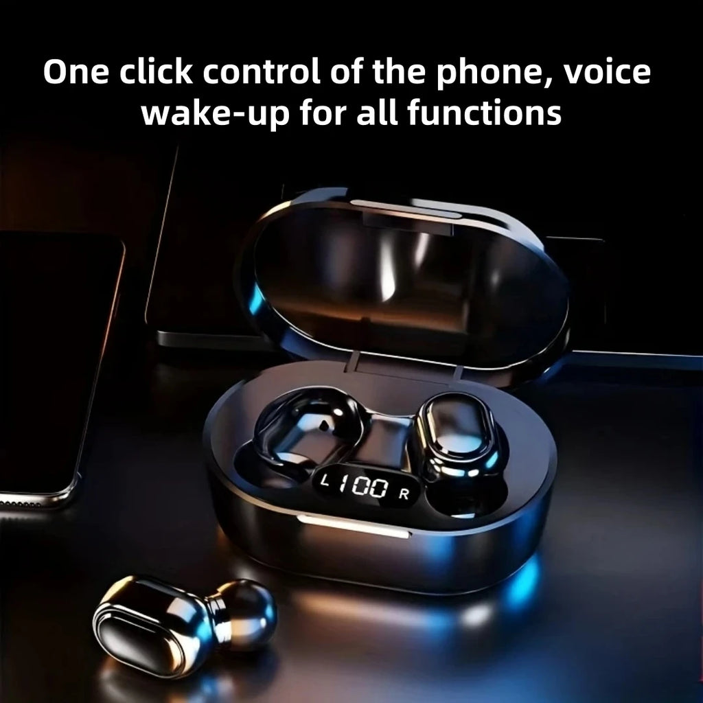 E7S Wireless Bluetooth Headset Mic LED Display Earbuds Iphone Xiaomi