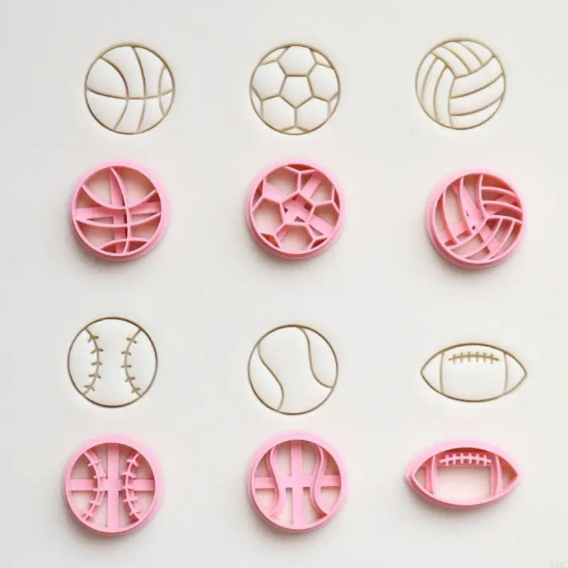 Clay Earrings Molds Football Jewelry Making Handmade Basketball