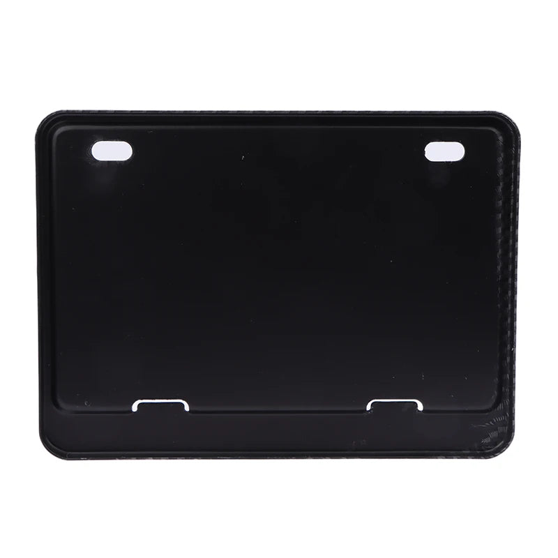 Motorcycle License Plate Frames Universal Aluminum Alloy Holder Solid Zpaxo Black solid