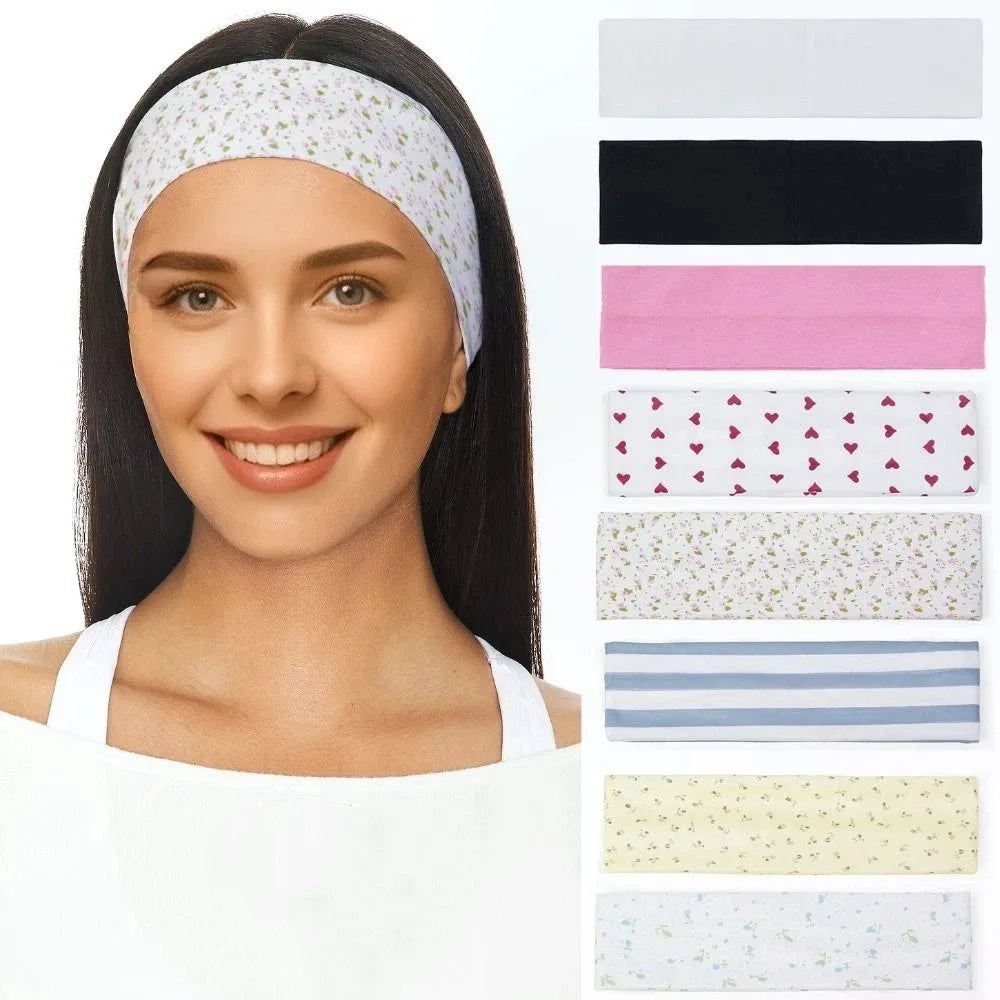 New High Elasticity Sports Headband Wide-brimmed Breathable Yoga Headband Sweat Absorbing Wide Brim Headband Yoga Zpaxo